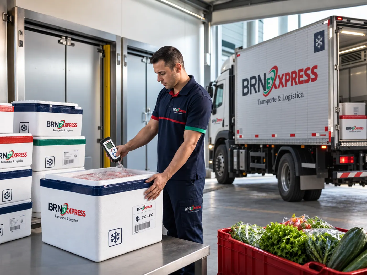 Produtos refrigerados da BRN Express